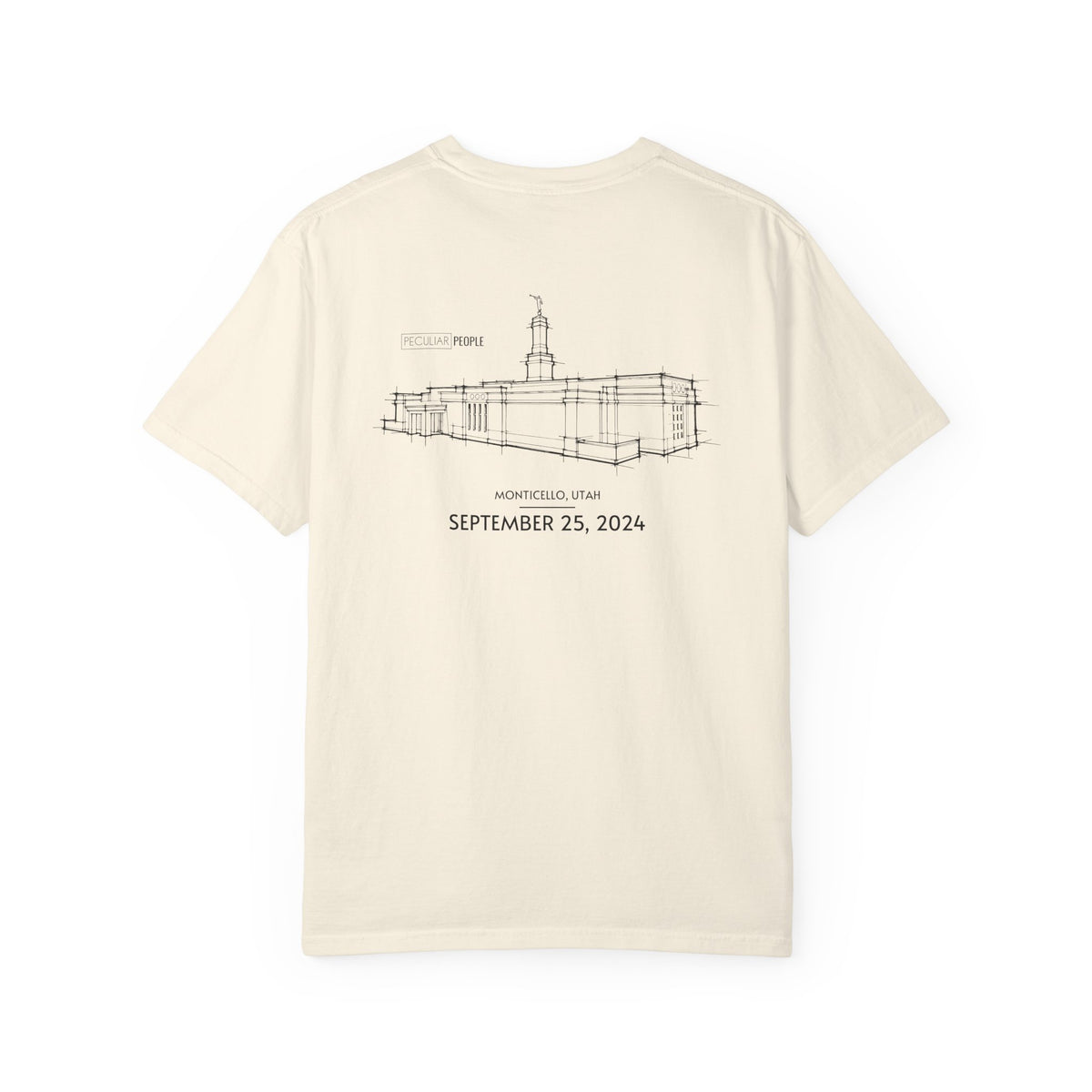 Essential Temple Tee – with personalizable date (Monticello)