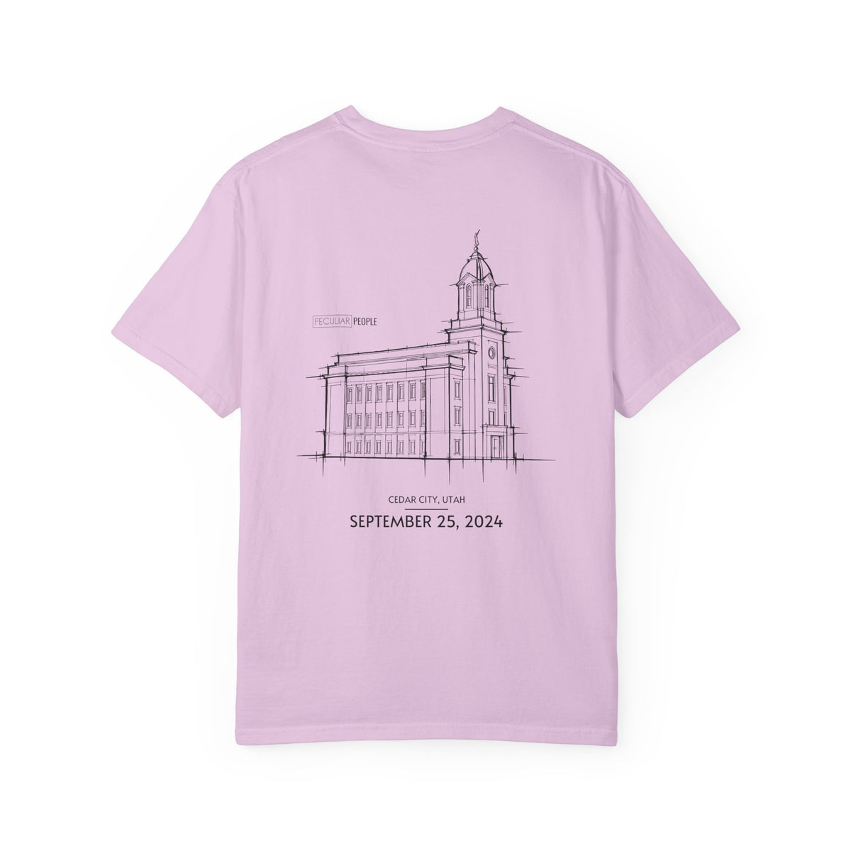 Essential Temple Tee – with personalizable date (Cedar City)