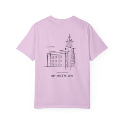 Essential Temple Tee – with personalizable date (Cedar City)