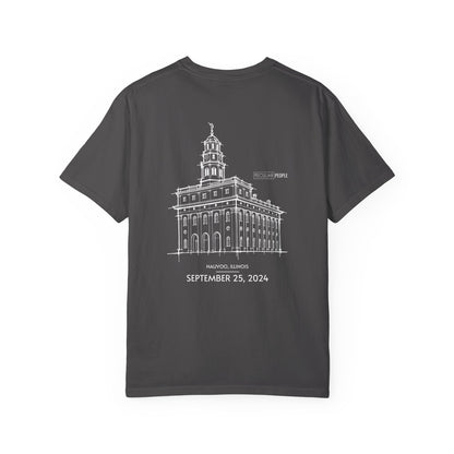 Essential Temple Tee – with personalizable date (Nauvoo)