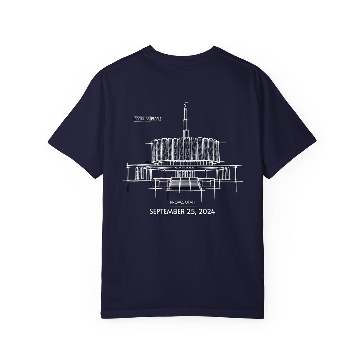 Essential Temple Tee – with personalizable date (Provo)