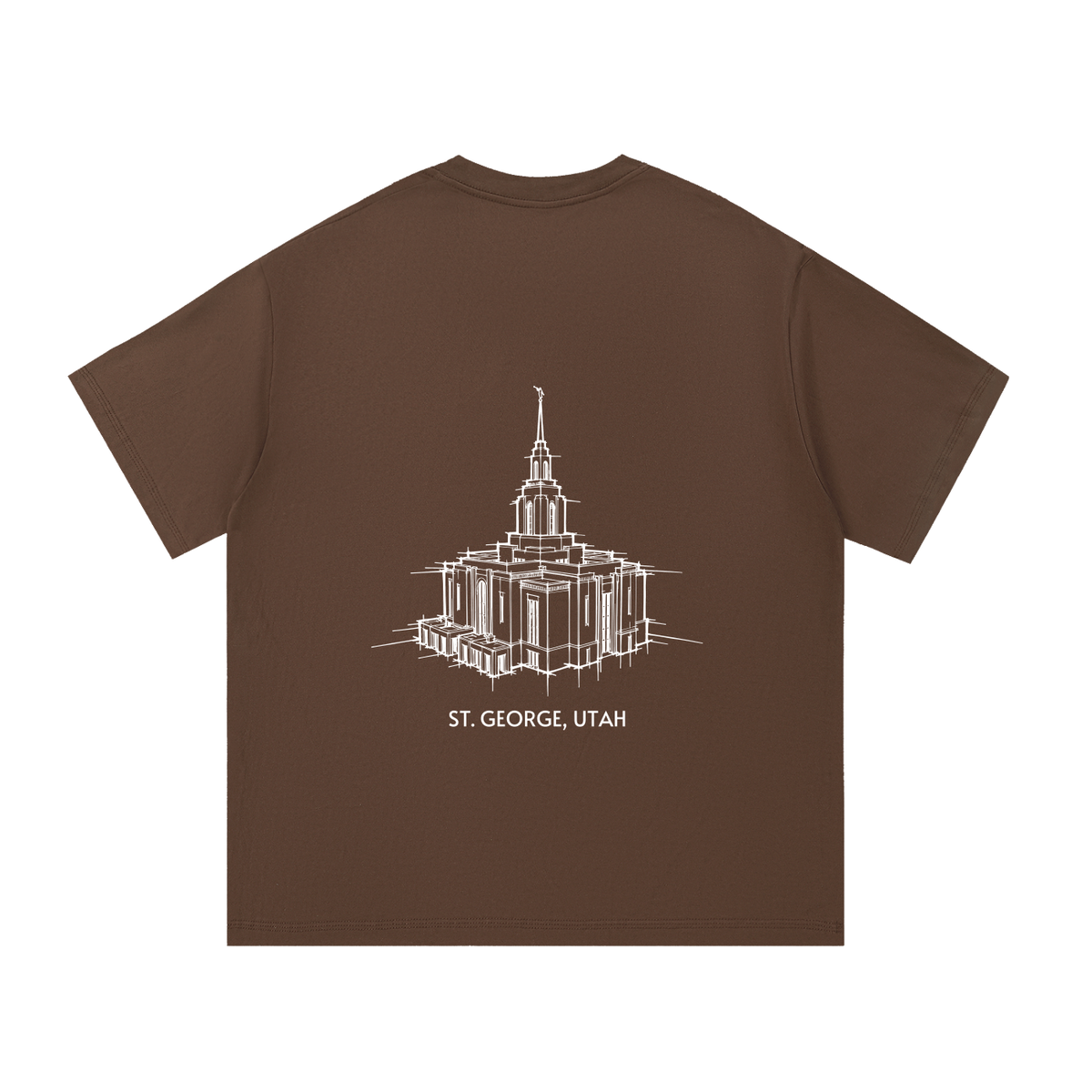 Essential Heavyweight Temple Tee (Red Cliffs)
