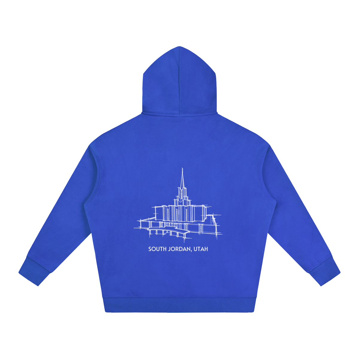 Ultra-soft Oversized Temple Hoodie (Jordan River)