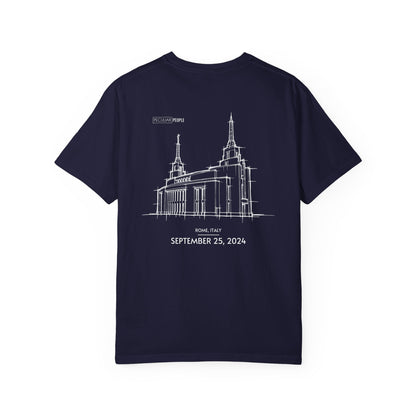 Essential Temple Tee – with personalizable date (Rome)