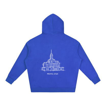 Ultra-soft Oversized Temple Hoodie (Provo Rock Canyon)
