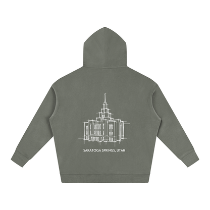 Ultra-soft Oversized Temple Hoodie (Saratoga Springs)