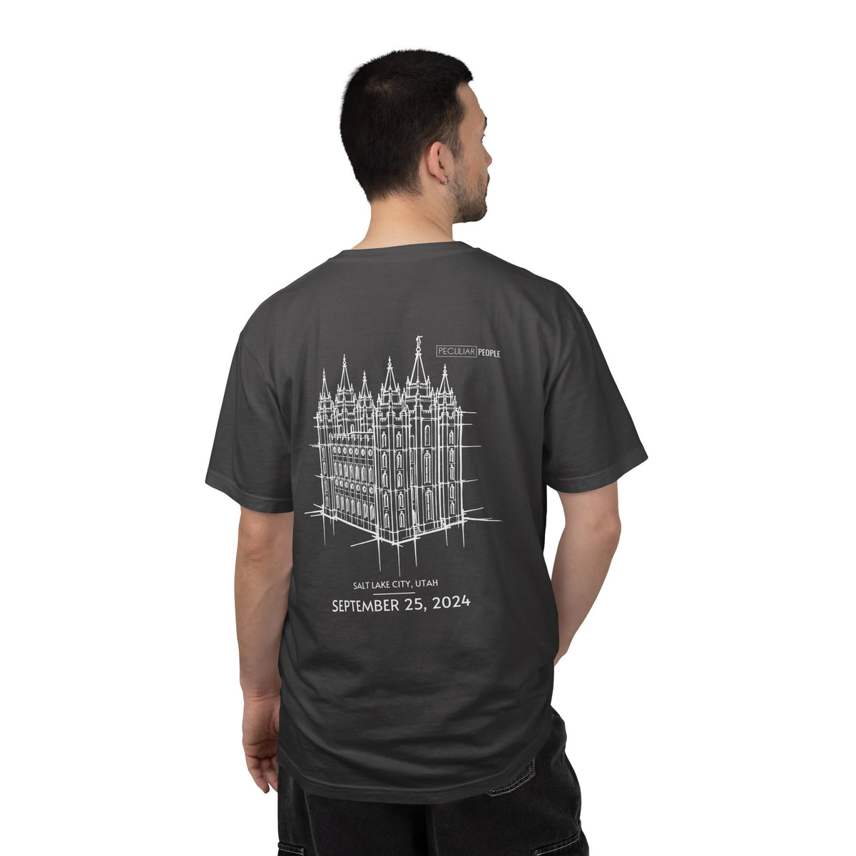 Essential Temple Tee – with personalizable date