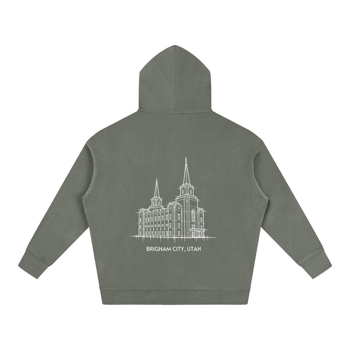 Ultra-soft Oversized Temple Hoodie (Brigham City)