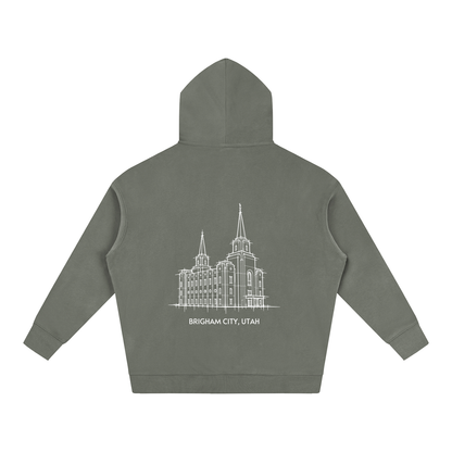 Ultra-soft Oversized Temple Hoodie (Brigham City)