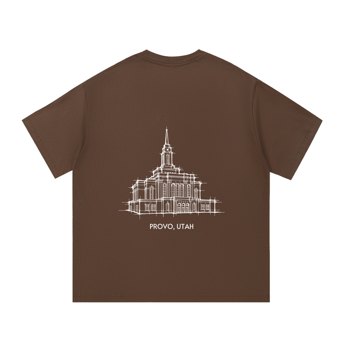 Essential Heavyweight Temple Tee (Provo Rock Canyon)