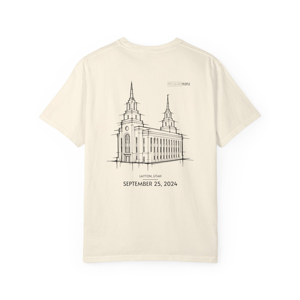 Essential Temple Tee – with personalizable date (Layton)