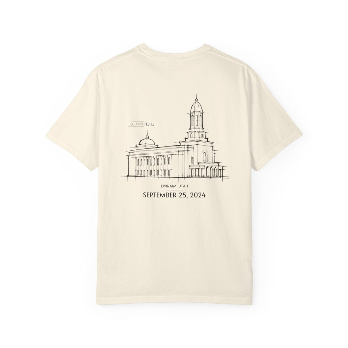 Essential Temple Tee – with personalizable date (Ephraim)