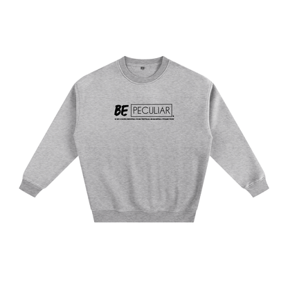 Be Peculiar sweatshirt front print - Heather Gray