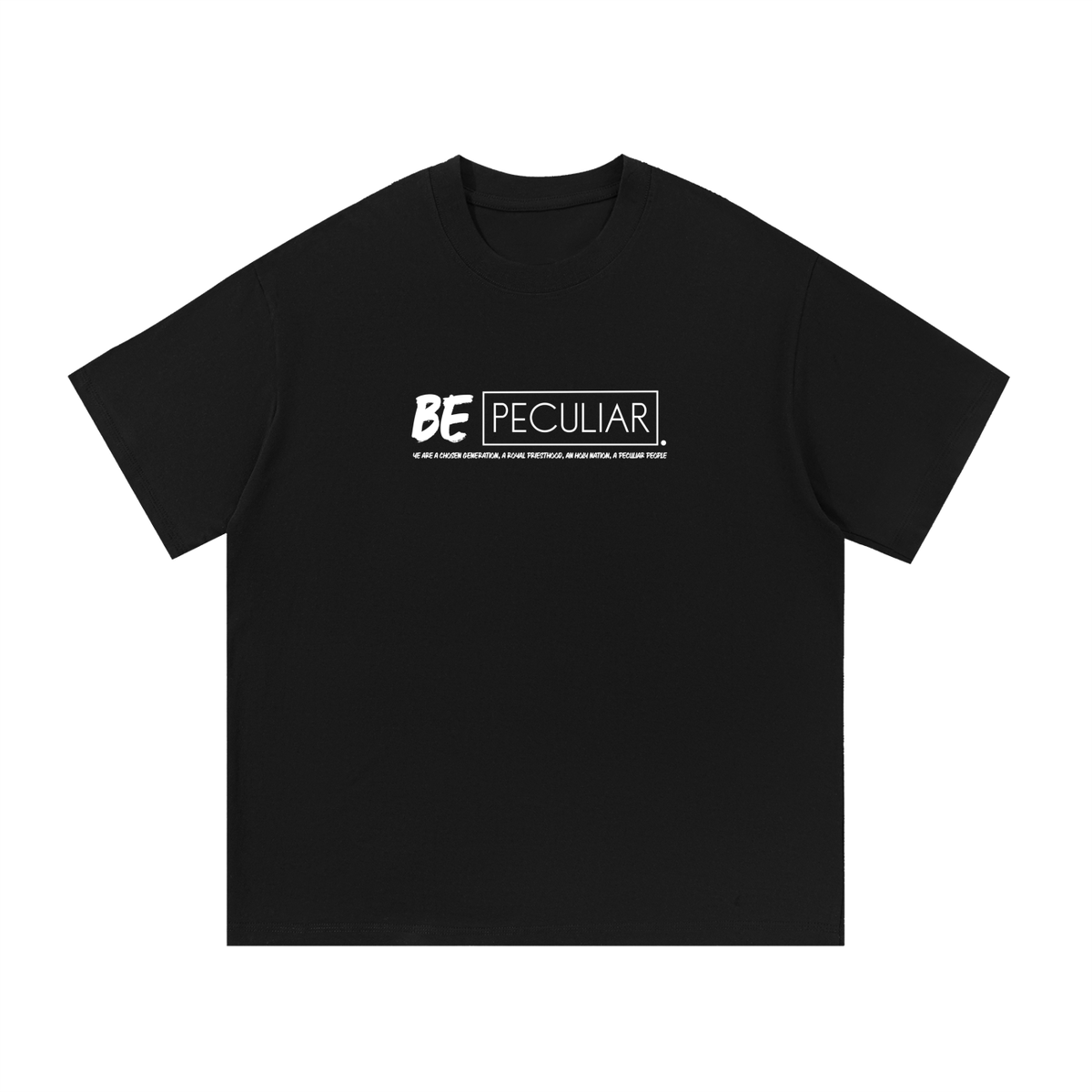 Be Peculiar tee front print - Black