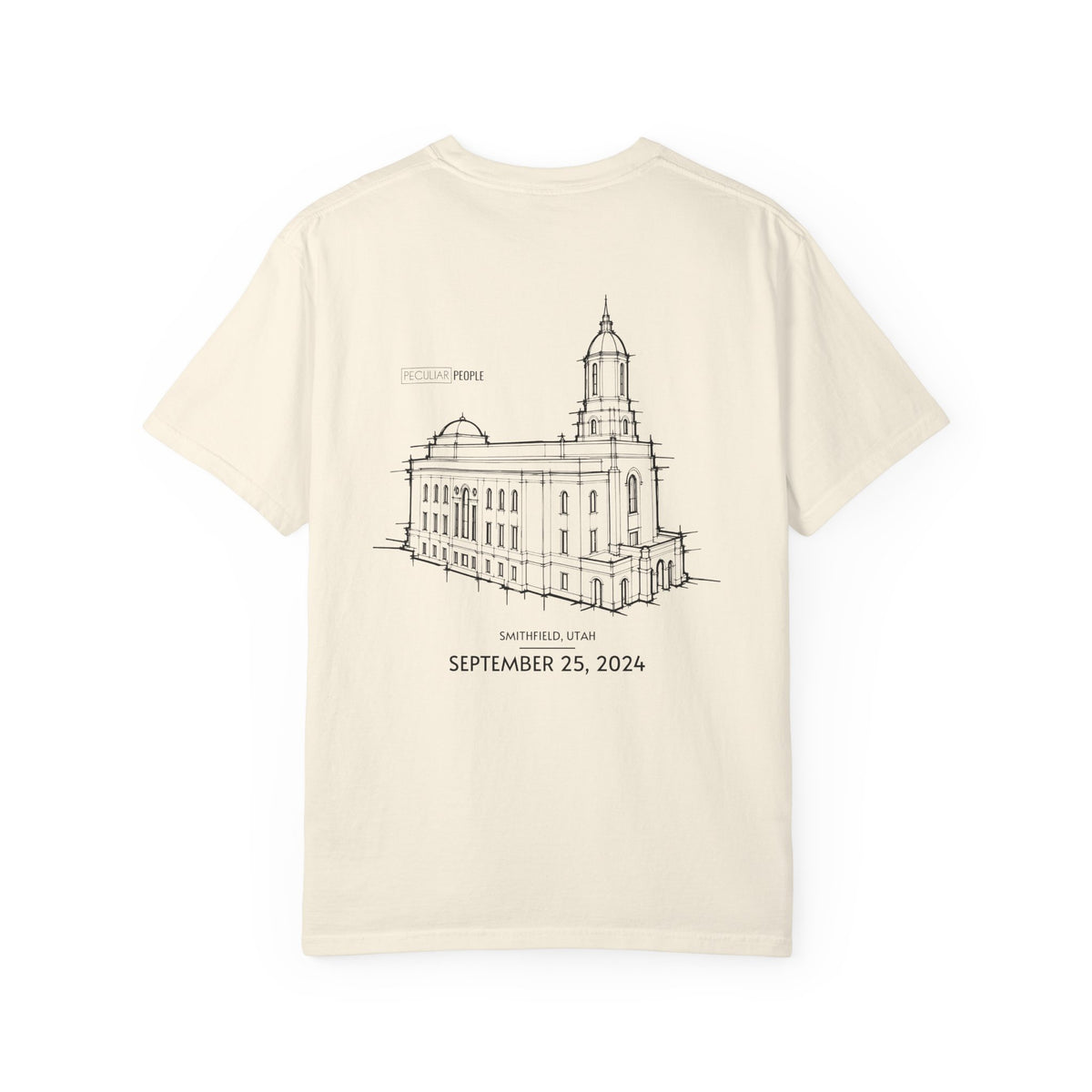 Essential Temple Tee – with personalizable date (Smithfield)