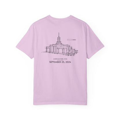 Essential Temple Tee – with personalizable date (Mount Timpanogos)