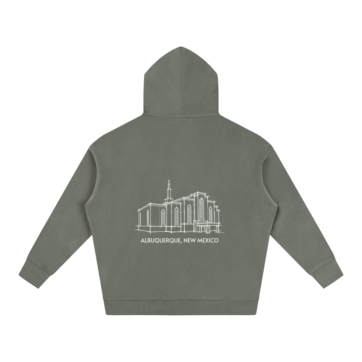 Ultra-soft Oversized Temple Hoodie (Albuquerque)