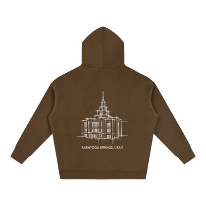 Ultra-soft Oversized Temple Hoodie (Saratoga Springs)