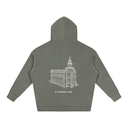 Ultra-soft Oversized Temple Hoodie (St. George)