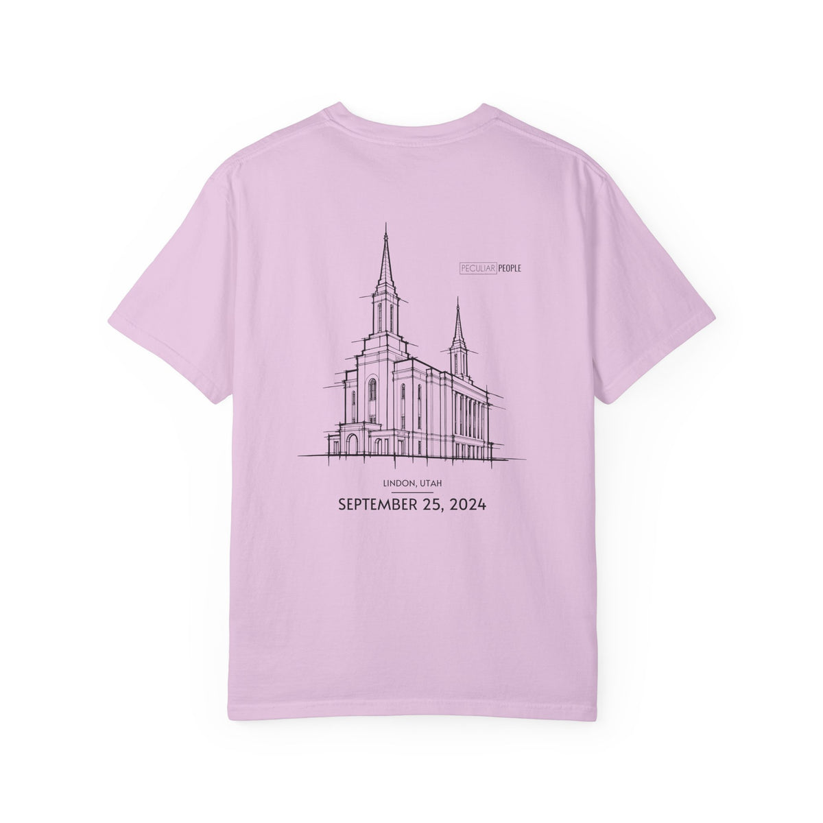 Essential Temple Tee – with personalizable date (Lindon)