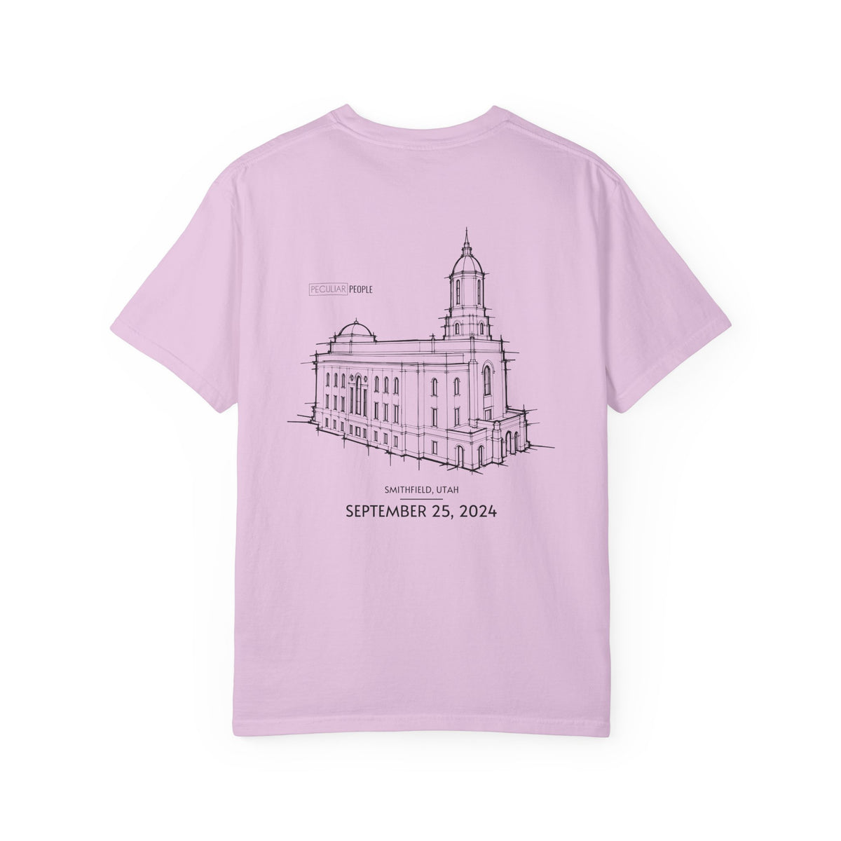 Essential Temple Tee – with personalizable date (Smithfield)