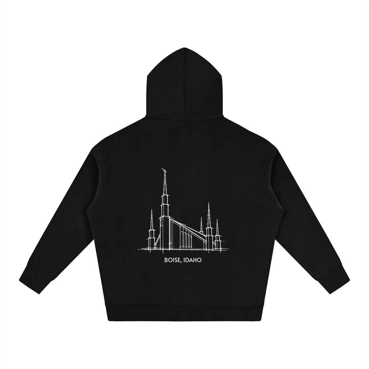 Ultra-soft Oversized Temple Hoodie (Boise)