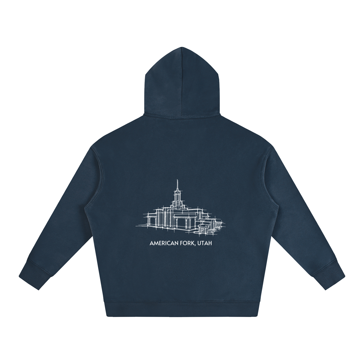 Ultra-soft Oversized Temple Hoodie (Mount Timpanogos)