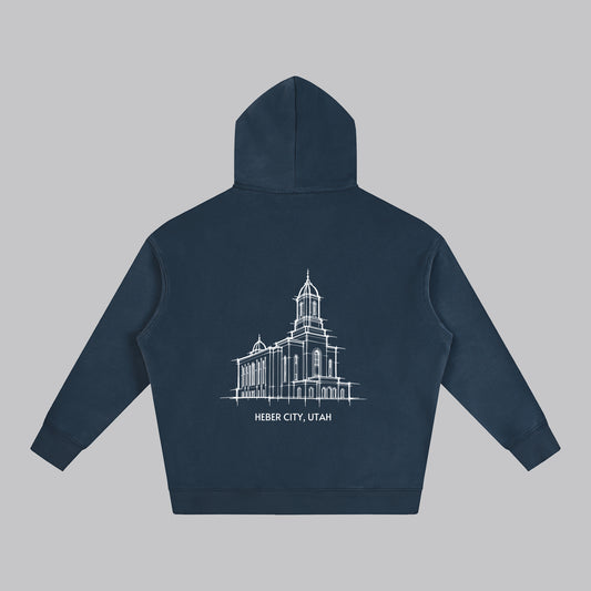 Ultra-soft Oversized Temple Hoodie (Heber Valley)
