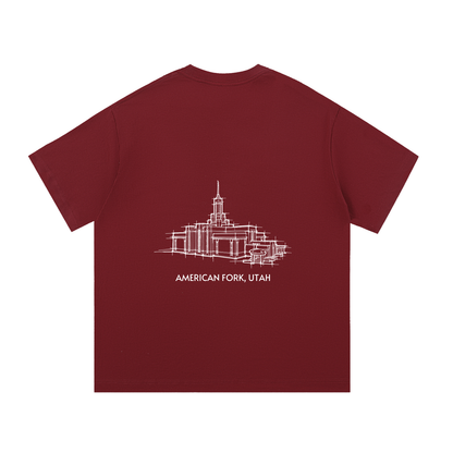 Essential Heavyweight Temple Tee (Mount Timpanogos)