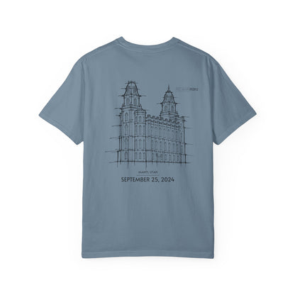 Essential Temple Tee – with personalizable date (Manti)