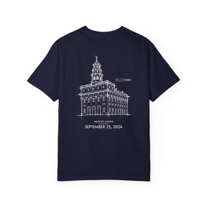 Essential Temple Tee – with personalizable date (Nauvoo)