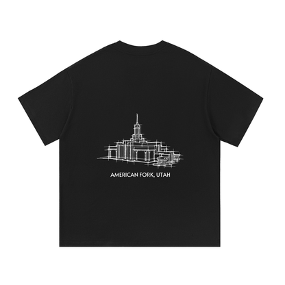 Essential Heavyweight Temple Tee (Mount Timpanogos)