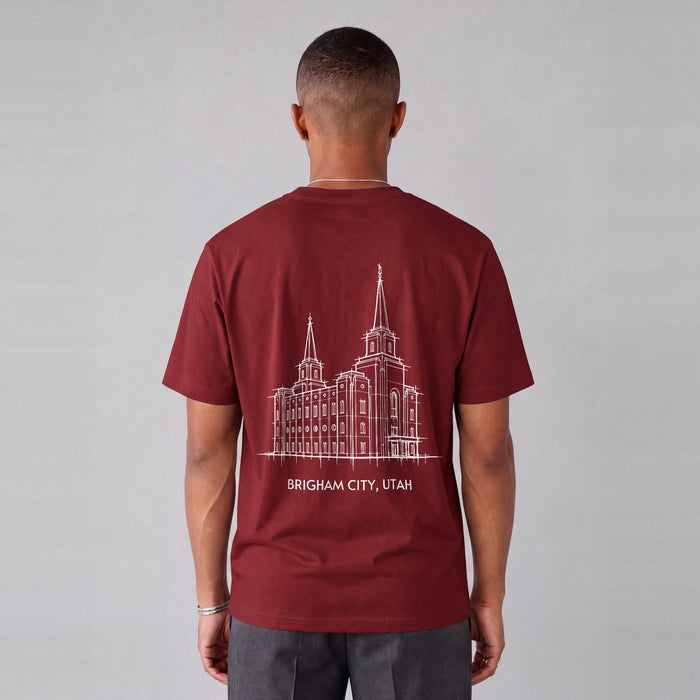 Essential Heavyweight Temple Tee (Brigham City)