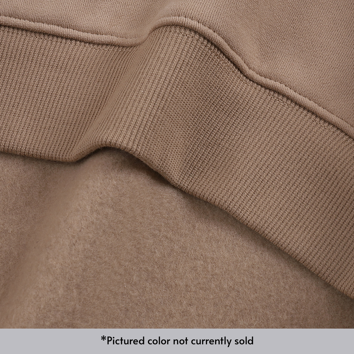 Heavyweight fleece texture, shown in a sample colourway
