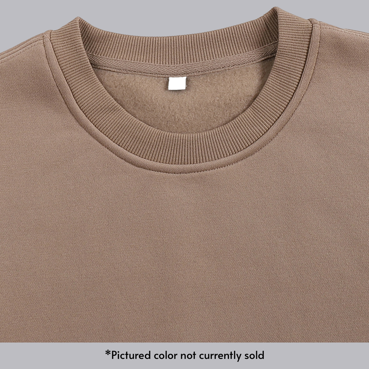 Ribbed collar detail, shown in a sample colourway