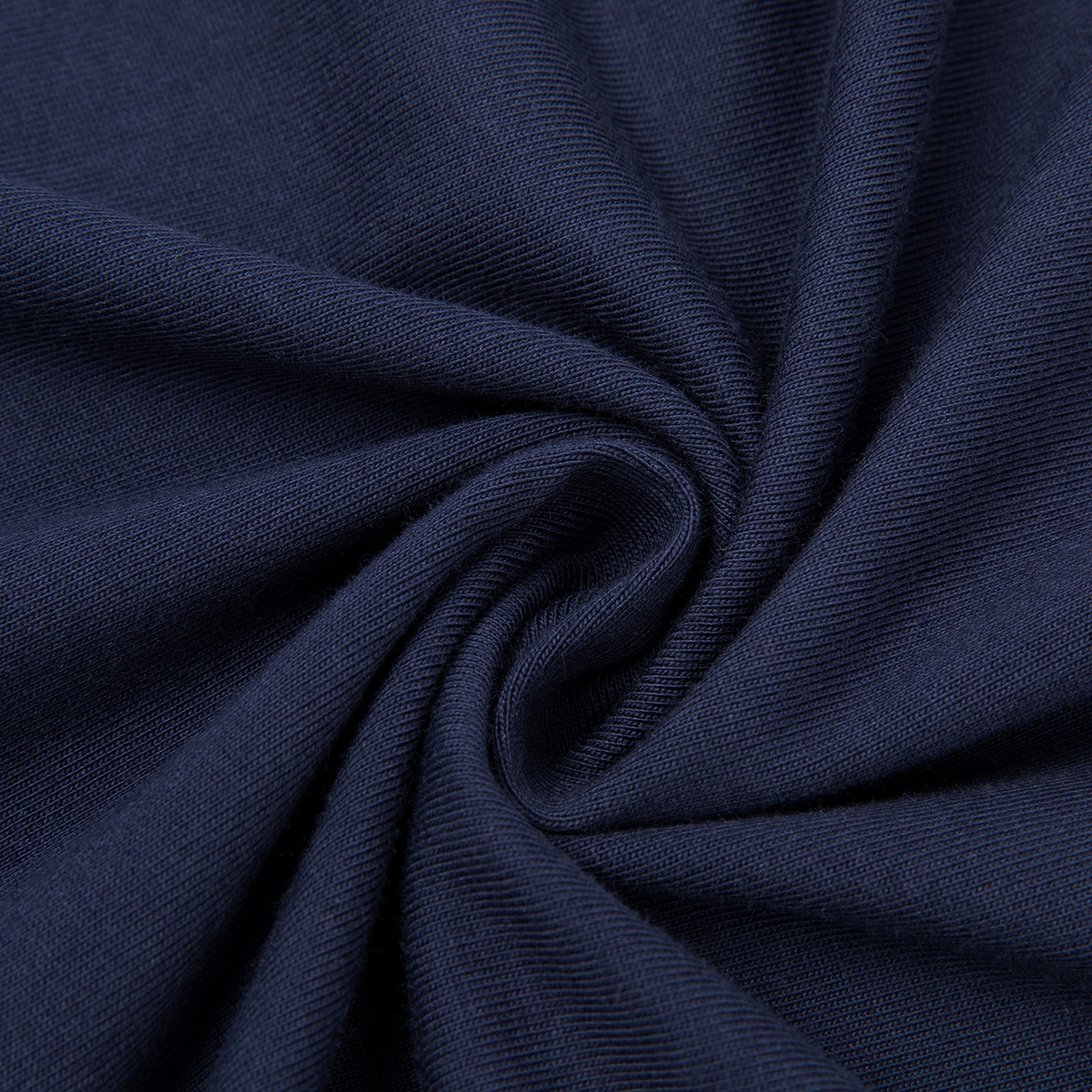 Cotton jersey texture, shown in Navy Blue