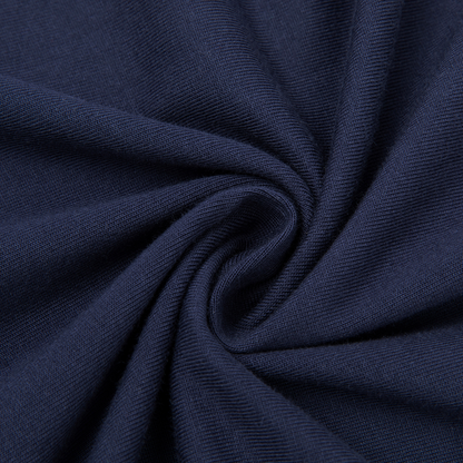 Cotton jersey texture, shown in Navy Blue