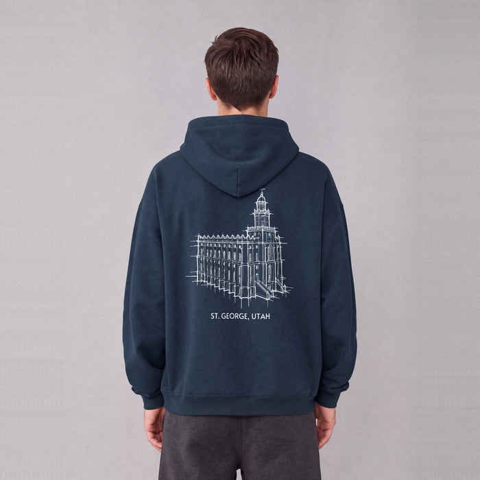 Ultra-soft Oversized Temple Hoodie (St. George)