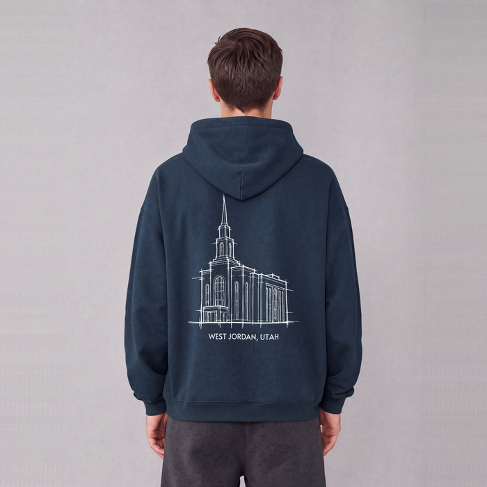 Ultra-soft Oversized Temple Hoodie (West Jordan)
