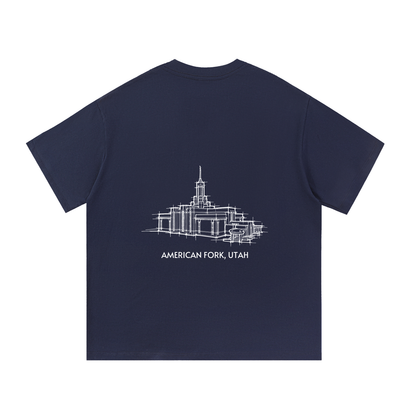 Essential Heavyweight Temple Tee (Mount Timpanogos)