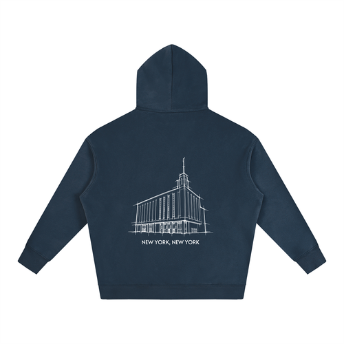 Ultra-soft Oversized Temple Hoodie (Manhattan)