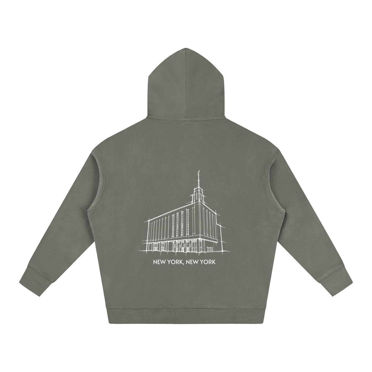 Ultra-soft Oversized Temple Hoodie (Manhattan)