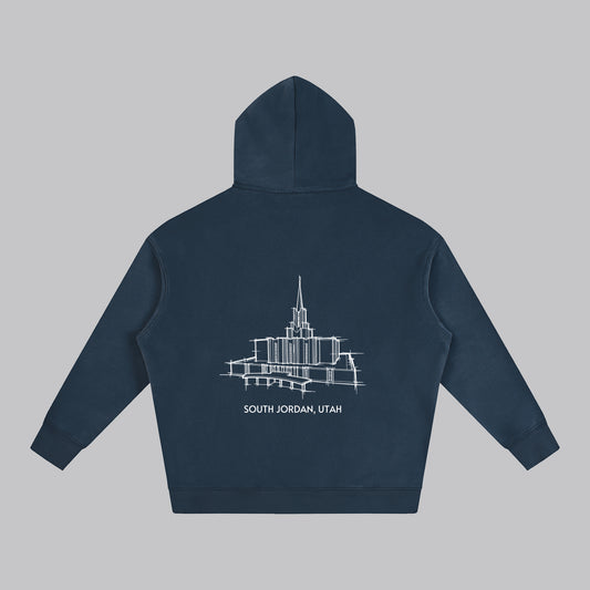 Ultra-soft Oversized Temple Hoodie (Jordan River)