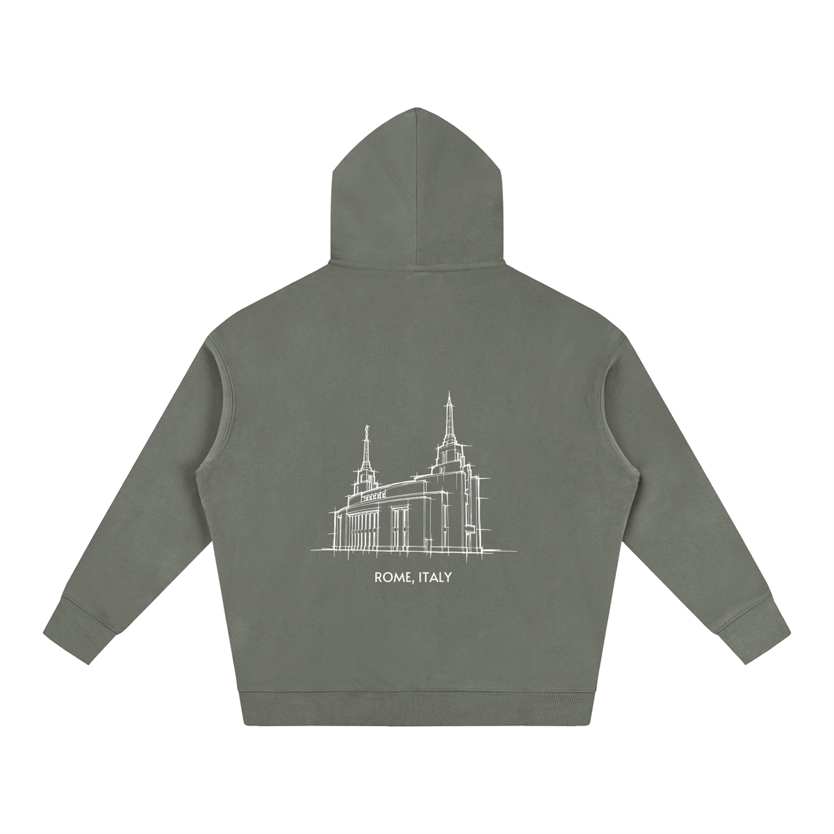 Ultra-soft Oversized Temple Hoodie (Rome)