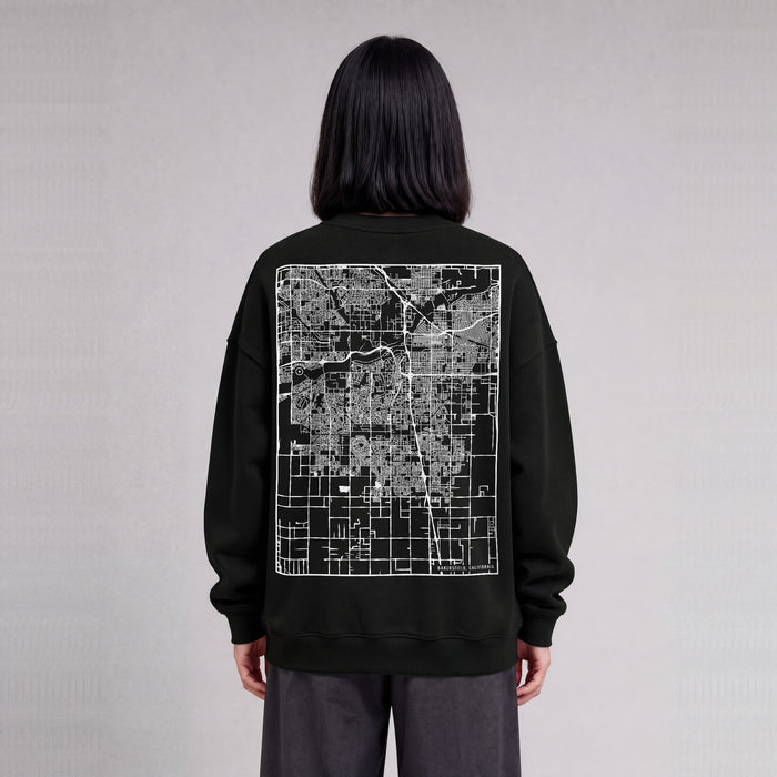 Ultra-soft Map Sweatshirt (Bakersfield)
