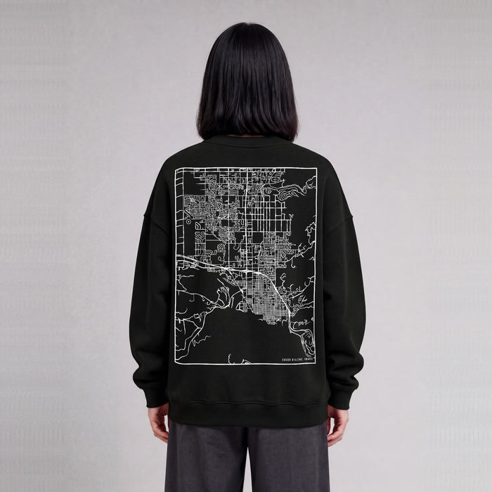 Ultra-soft Map Sweatshirt (Coeur d'Alene)