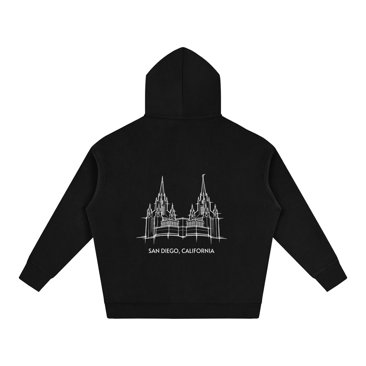 Ultra-soft Oversized Temple Hoodie (San Diego)