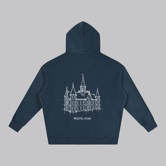 Ultra-soft Oversized Temple Hoodie (Provo City Center)