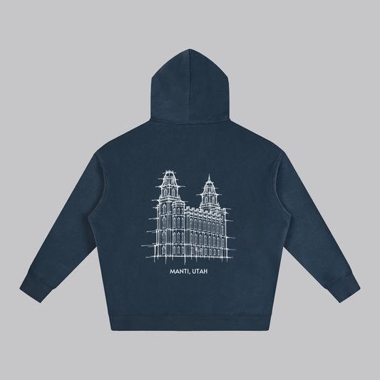 Ultra-soft Oversized Temple Hoodie (Manti)