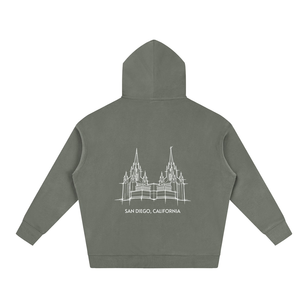 Ultra-soft Oversized Temple Hoodie (San Diego)